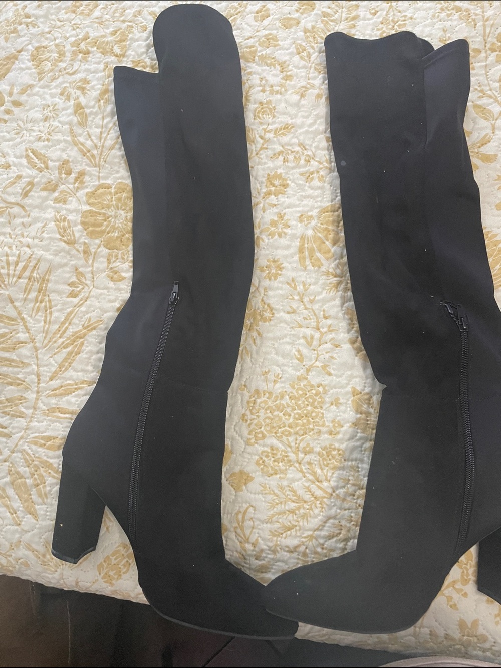 Zigi Soho Black Over-the-Knee Block Heel Boots